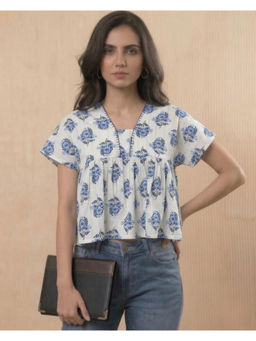 Juniper - White Breeze Boxy Crop Top