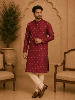MULTI SHADES - Maroon Ethnic Printed Kurta
