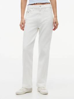 Tommy Hilfiger - Women White Cotton Solid Jeans