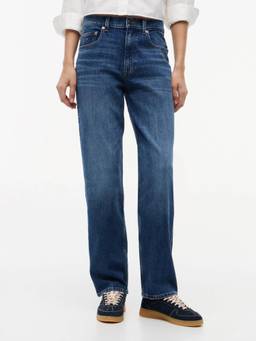 Tommy Hilfiger - Women Navy Blue Cotton Solid Jeans