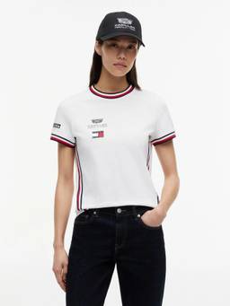 Tommy Hilfiger - Women White Cotton Typography T-shirt