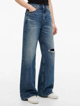 Tommy Hilfiger - Women Blue Cotton Solid Jeans