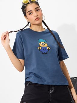 The Souled Store - Official Minions I Love Gru Women Relaxed Fit T-Shirt