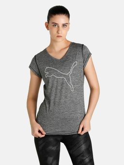 Puma - Train Favourite Heather Cat Women Black T-shirt