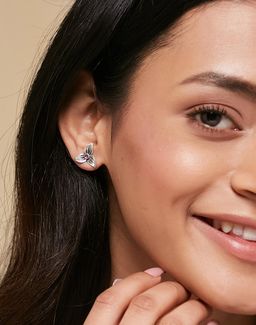 Fabindia - Women Pink Stone Stud Earrings