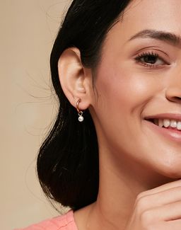 Fabindia - Women Classic White Pearl Drop Earrings