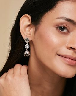 Fabindia - Women Silver Jhumka Earrings