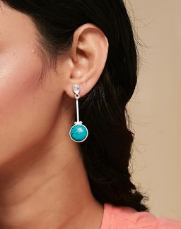 Fabindia - Women Turquoise Dangler Earrings