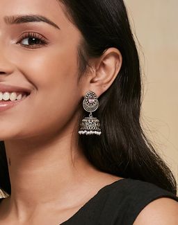 Fabindia - Women Metal Multi-Color Jhumka Earrings