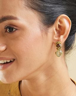 Fabindia - Women Multi-Color Stone Drop Earrings