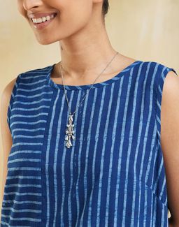 Fabindia - Women Silver Statement Stylish Necklace