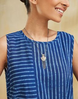 Fabindia - Women Yellow Short Pendant Necklace