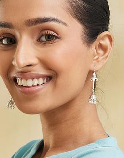 Fabindia - Women Silver Drop Earrings