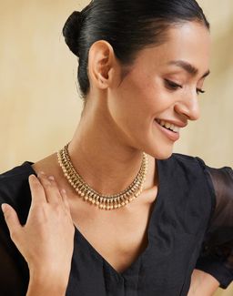 Fabindia - Women Brass Multi-Color Stone Necklace