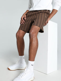Puma - Brand Love Aop 8 Men Brown Shorts