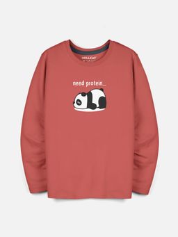 HELLCAT - Brick Trendy Graphic Round Neck Full Sleeve T-shirt for Boys