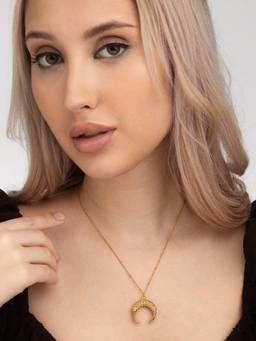 Palmonas - Horn Meural Necklace for Womens Waterproof & Anti-Tarnish