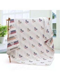 MumsLap - Mickey 6 Layers Muslin Baby Blanket & Wrapper (0-2 Years)