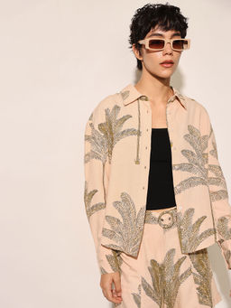 ONLY - Women Peach Regular Fit Viscose Blend Shirt