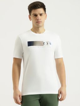 United Colors of Benetton - Men White Pure Cotton Relaxed Fit T-Shirt