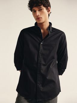 Andamen - Men Black Pure Cotton Regular Fit Shirt