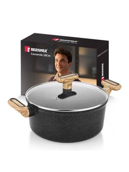 Bergner - Sienna Elite Granite Casserole with Glass Lid - 28 cm (6.6 L)