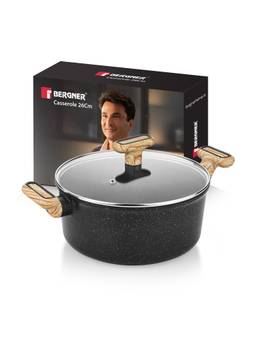 Bergner - Sienna Elite Granite Casserole with Glass Lid - 26 cm (5.4 L)