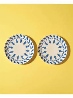 Lovedwell - Turron Dessert Plate - Blue (Set of 2)