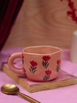WEAVING HOMES - Blossom Bliss Mug - 250 ml, Microwave & Dishwasher Safe