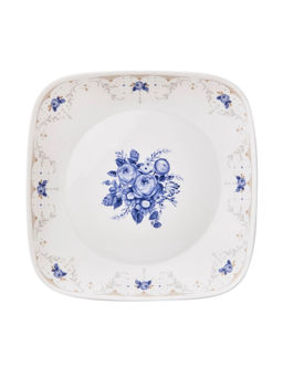 Corelle - Gold Collection Blooming Blue 26.7cm Square Round Dinner Plate Pack of 6