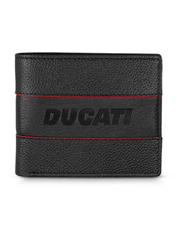 Ducati - Men Black Genuine Leather Wallet