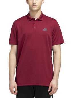 adidas - M D2M Men Red Sportwear Polo T-Shirt