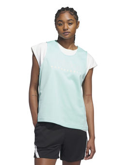 adidas - Slct Women Blue Basketball Tank