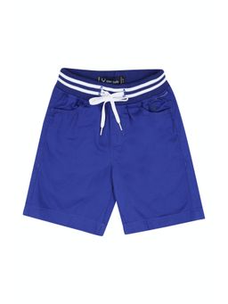 Allen Solly Junior - Boys Blue Regular Fit Solid Shorts