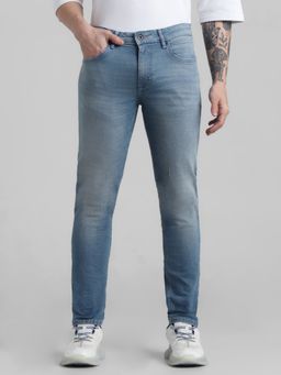 Jack & Jones - Blue Ben Skinny Fit Low Rise Stretch Jeans