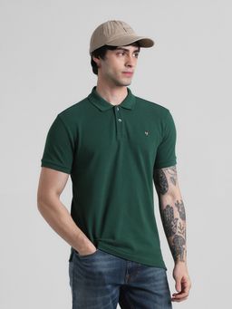 Jack & Jones - Green Slim Fit Polo T-Shirt