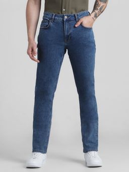 Jack & Jones - Blue Ben Skinny Fit Low Rise Stretch Jeans