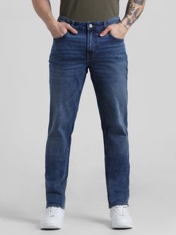 Jack & Jones - Blue Ben Skinny Fit Low Rise Stretch Jeans