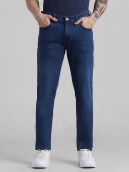 Jack & Jones - Blue Ben Skinny Fit Low Rise Stretch Jeans