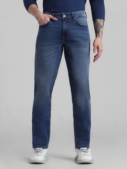 Jack & Jones - Blue Ben Skinny Fit Low Rise Stretch Jeans