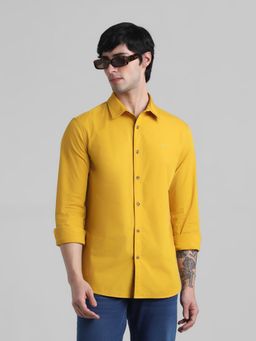 Jack & Jones - Yellow Slim Fit Non Stretch Shirt