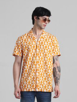 Jack & Jones - Orange Regular Fit Non Stretch Shirt