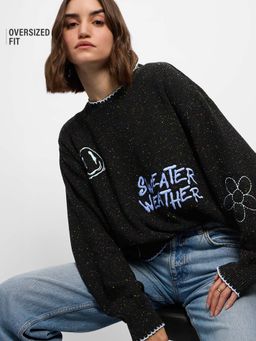 The Souled Store - Sweater Weather Womens Oversized Sweater