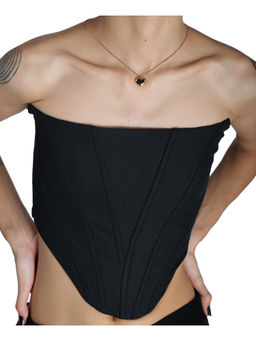 MAMKAM - Strapless Black Top