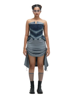MAMKAM - Grey Ruch Hour Stripe Skirt