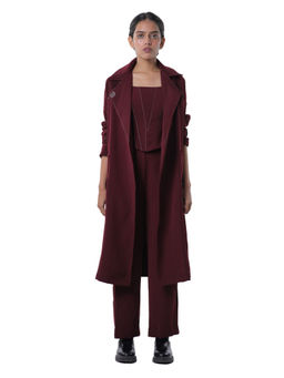 MAMKAM - Maroon Co-Ord Set