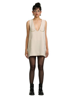 MAMKAM - Cream Dot Mini Dress