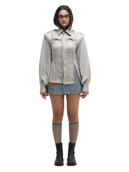 MAMKAM - Multi-Colour Off Grid Shirt Dress