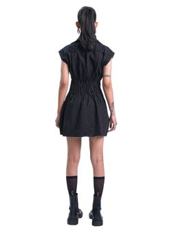 MAMKAM - Black Creased Mini Dress