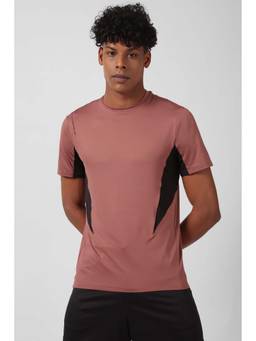 Reebok - Red Colorblock Regular T-Shirt